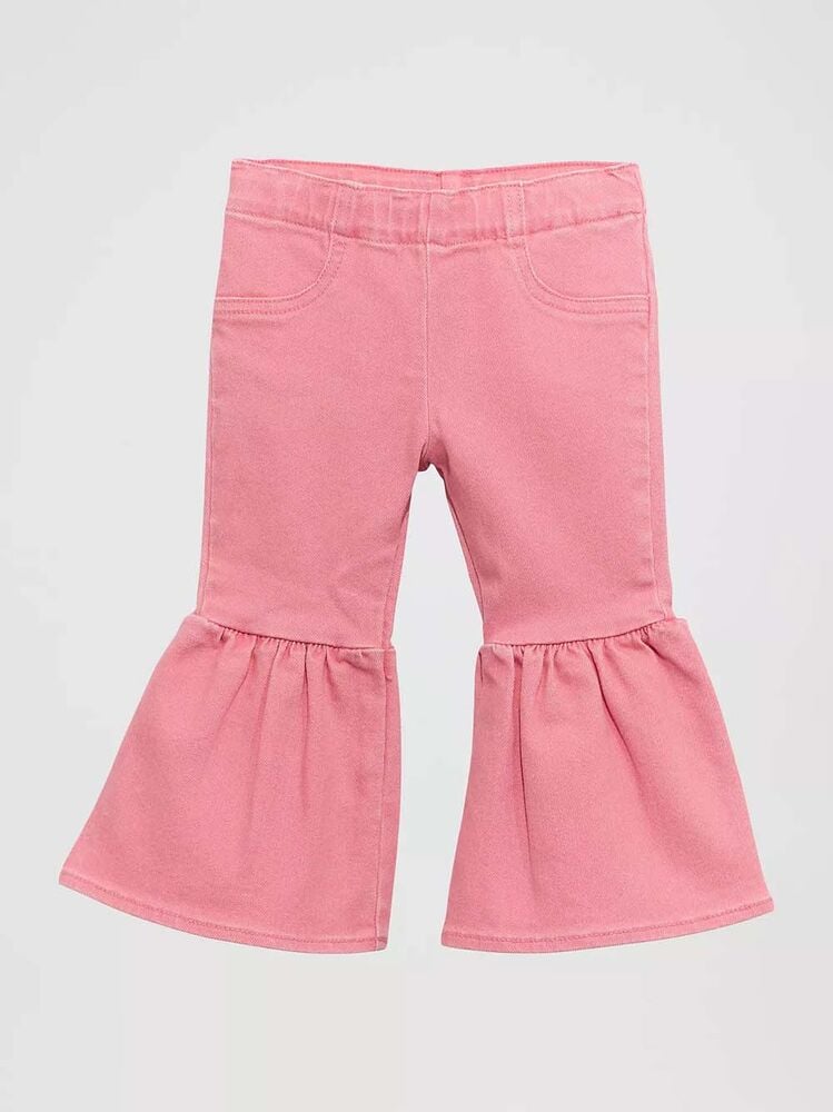 image of Girl's Vibrant Ruffle Flare Jean, Samira