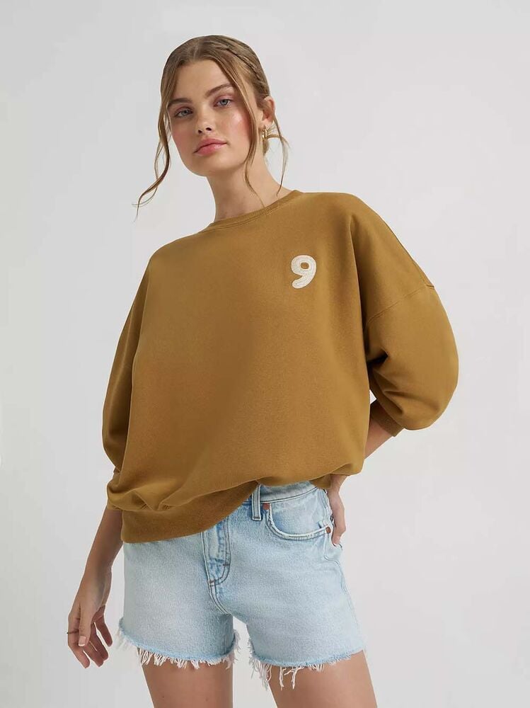 image of Women's Lainey Wilson Hearts Dreams Sweatshirt, Muted Gold