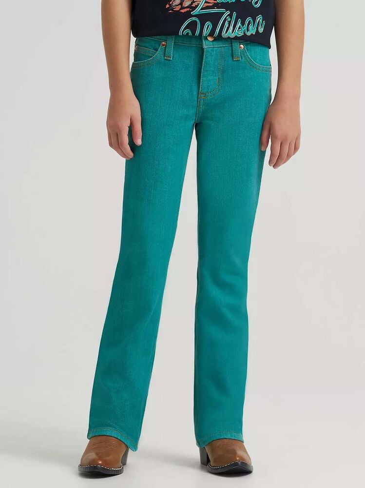 image of Girl's Lainey Wilson Boot Hugger Jean, Turquoise