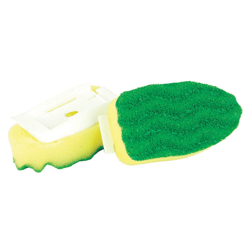 image of Scouring Sponge Soap Dispensing Dish Wand Refill, 2 pack