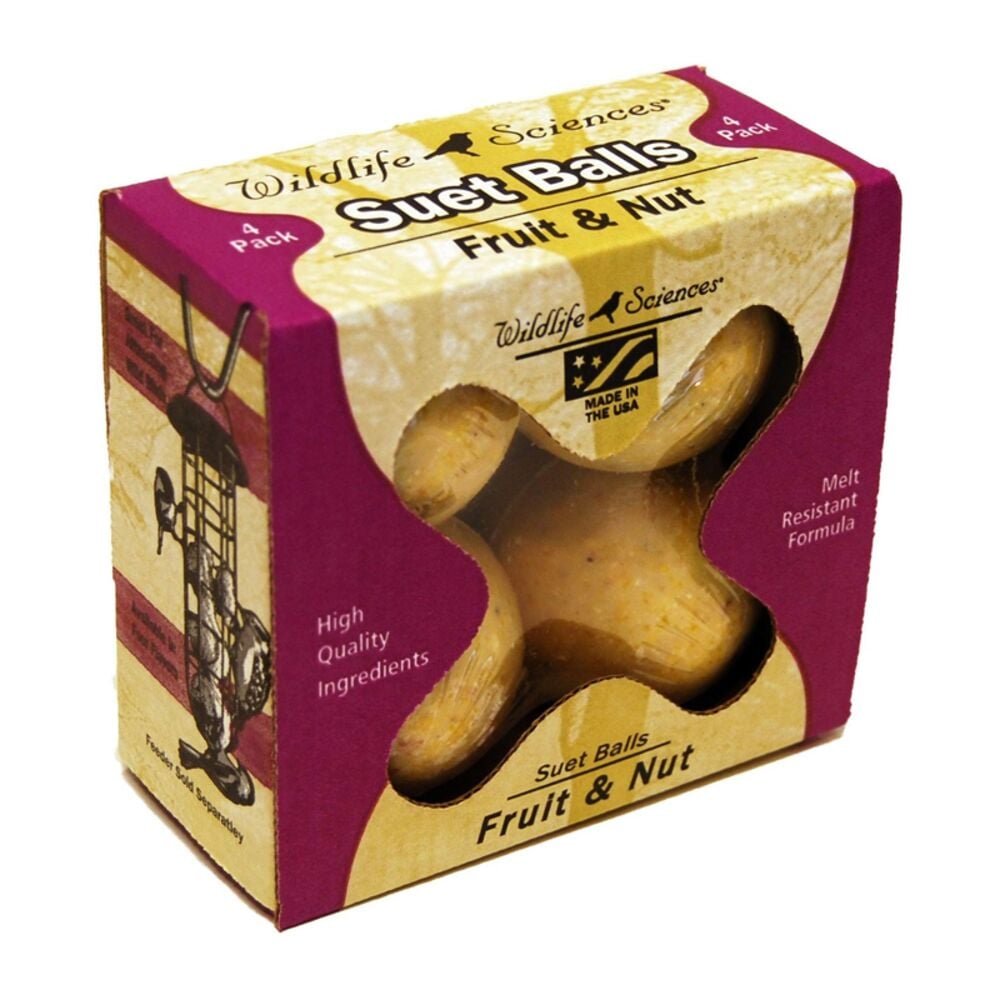 image of Suet Ball, Fruit and Nut, 4 Pack
