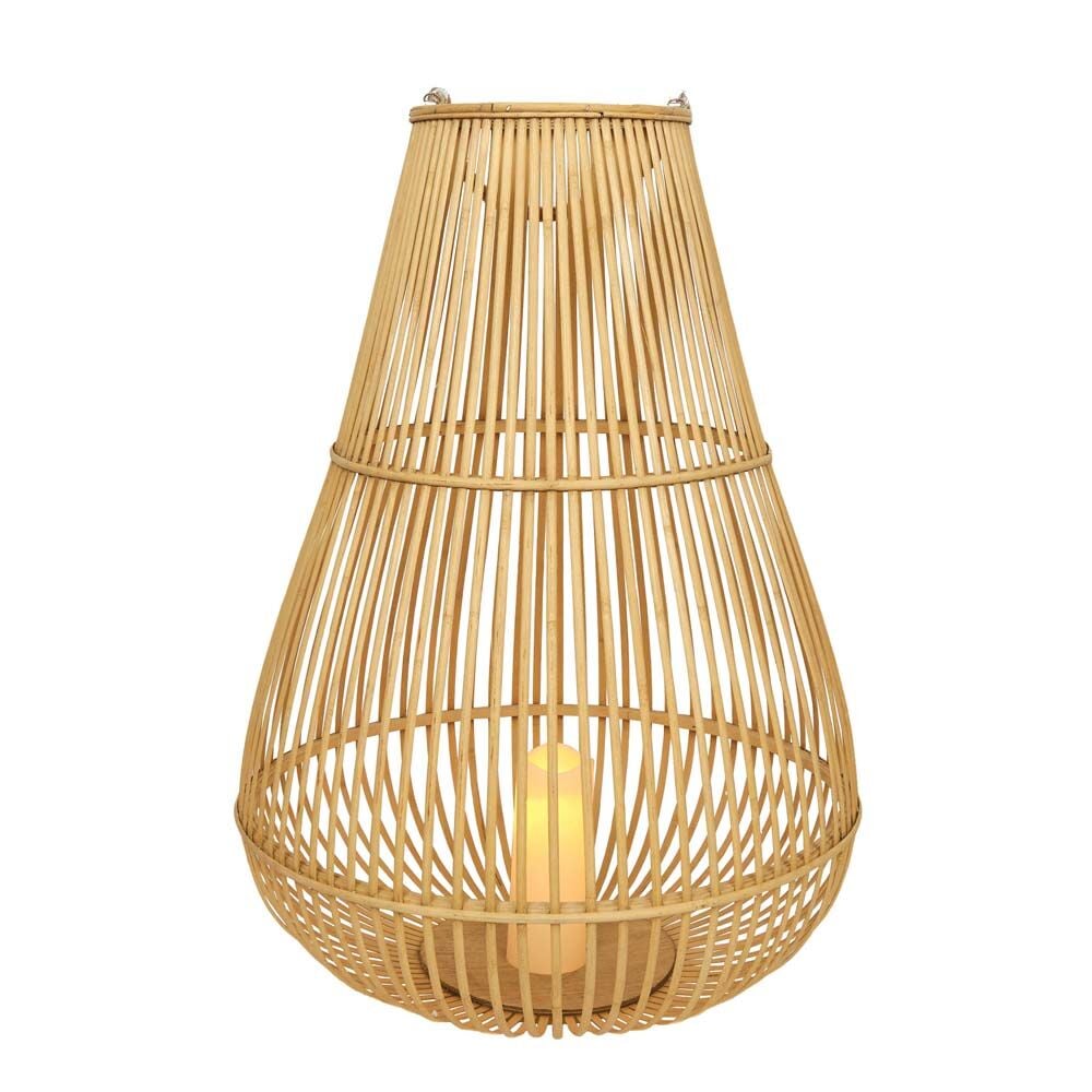 image of Bamboo Lantern with LED Candle