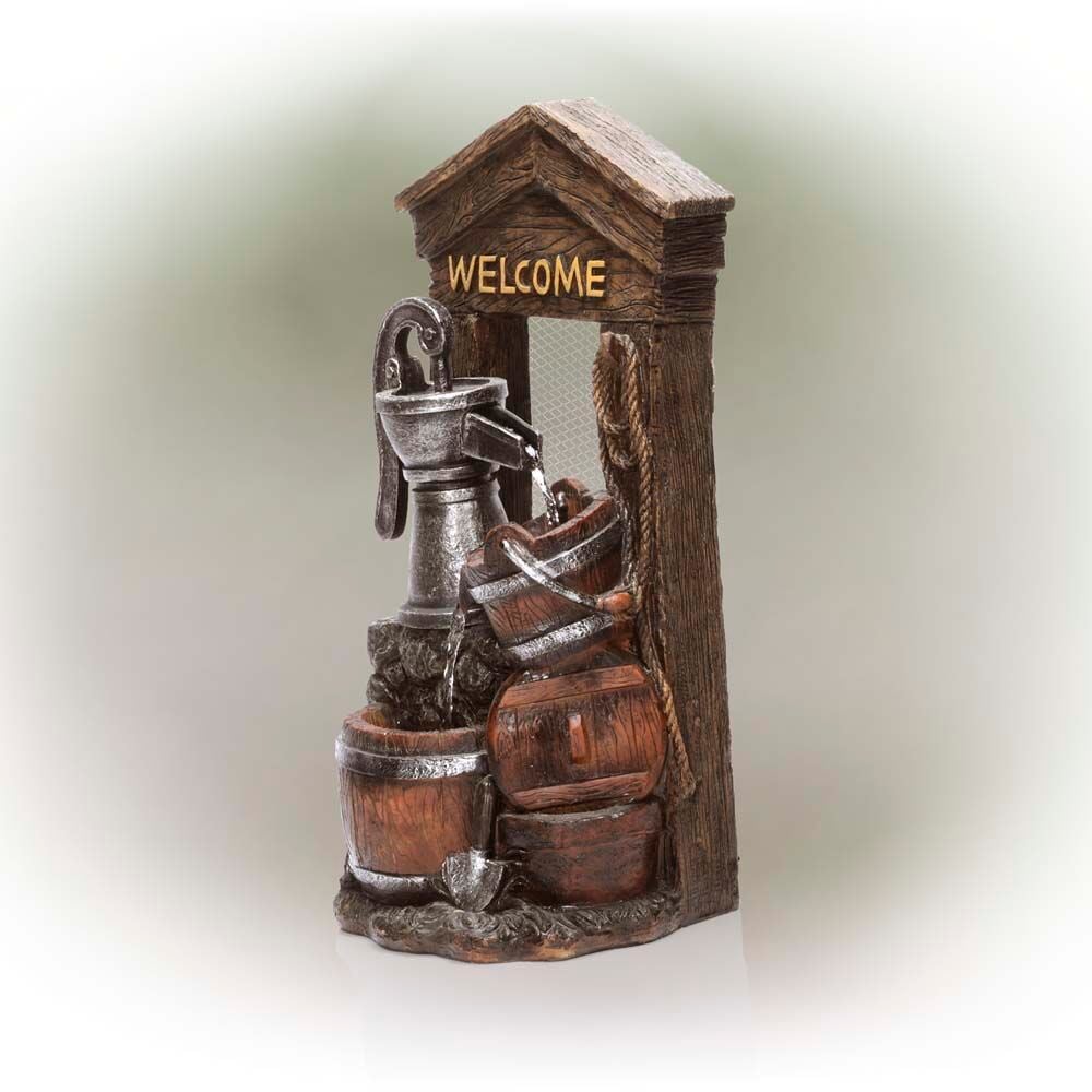 image of Rustic Water Pump Fountain