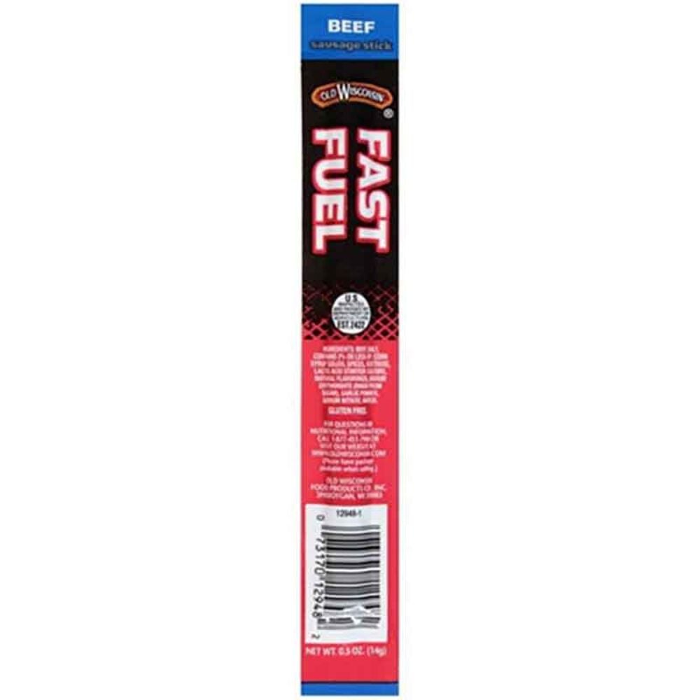 image of Old Wisconsin Fast Fuel Beef Sausage Stick, .5 oz