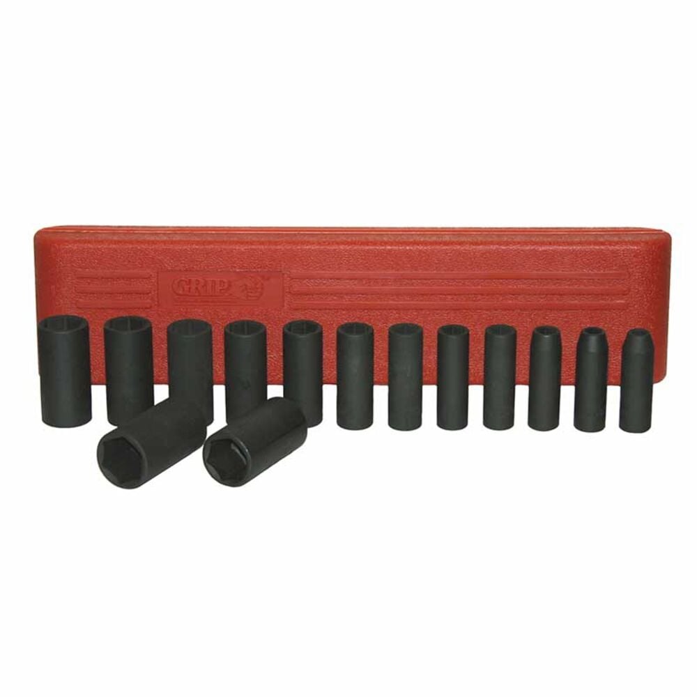 image of 15-Piece 1/2-in Deep Impact SAE Socket Set, 6/1