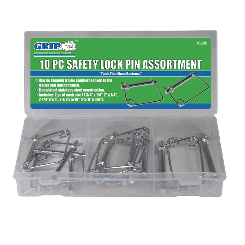image of Lynch Pin Assortments (10 Piece Safety Lock Pin)