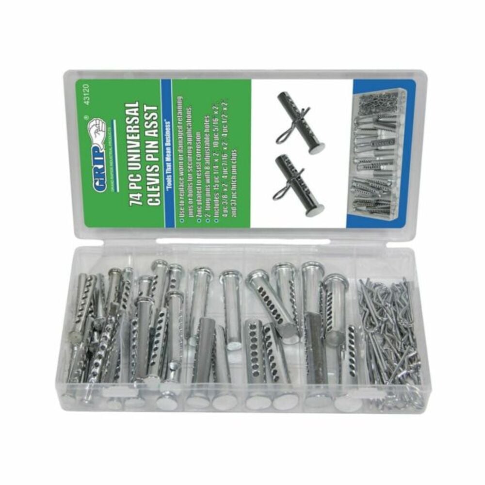 image of 74 Piece Universal Clevis Pin Assortment