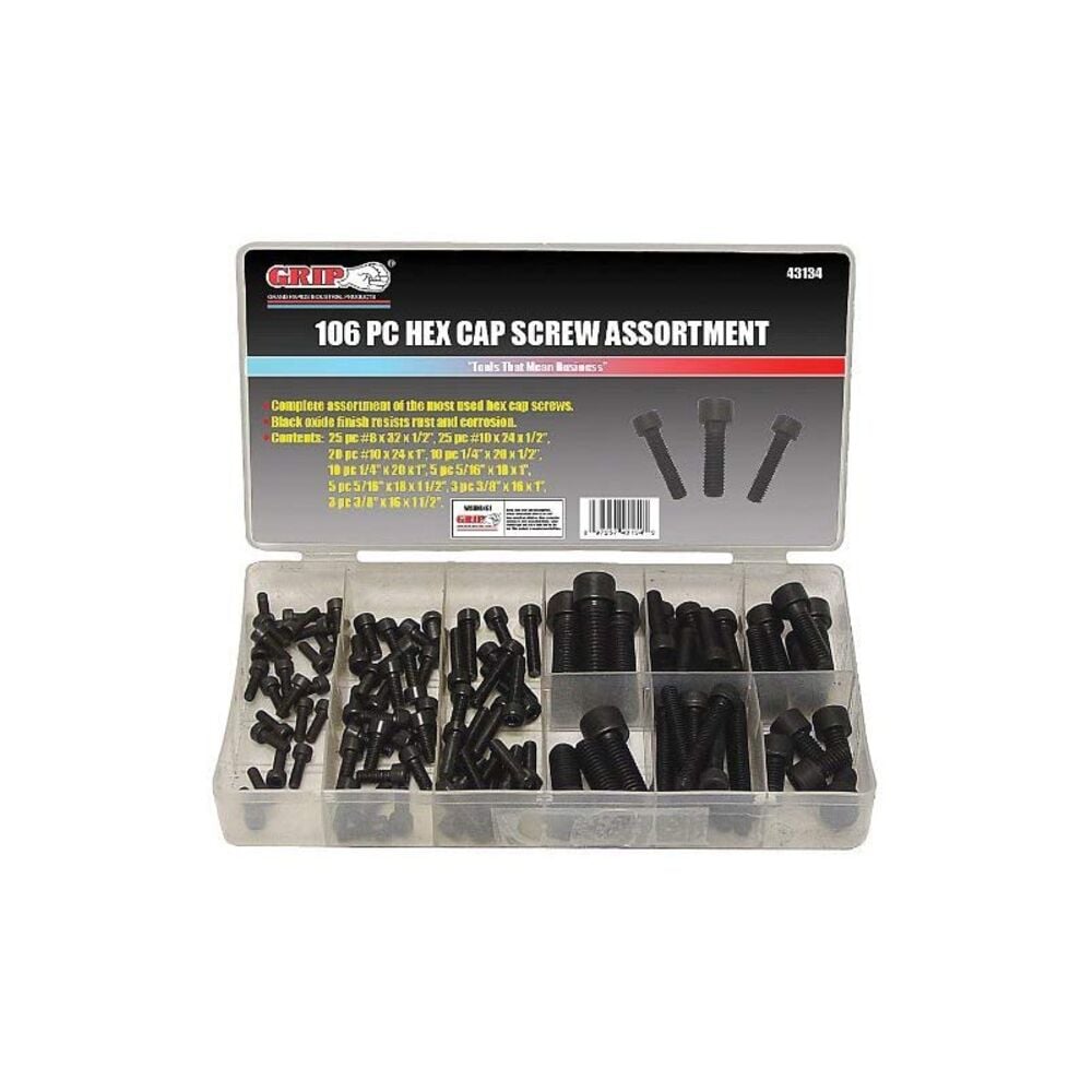 image of 106-Piece Hex Cap Screw Kit