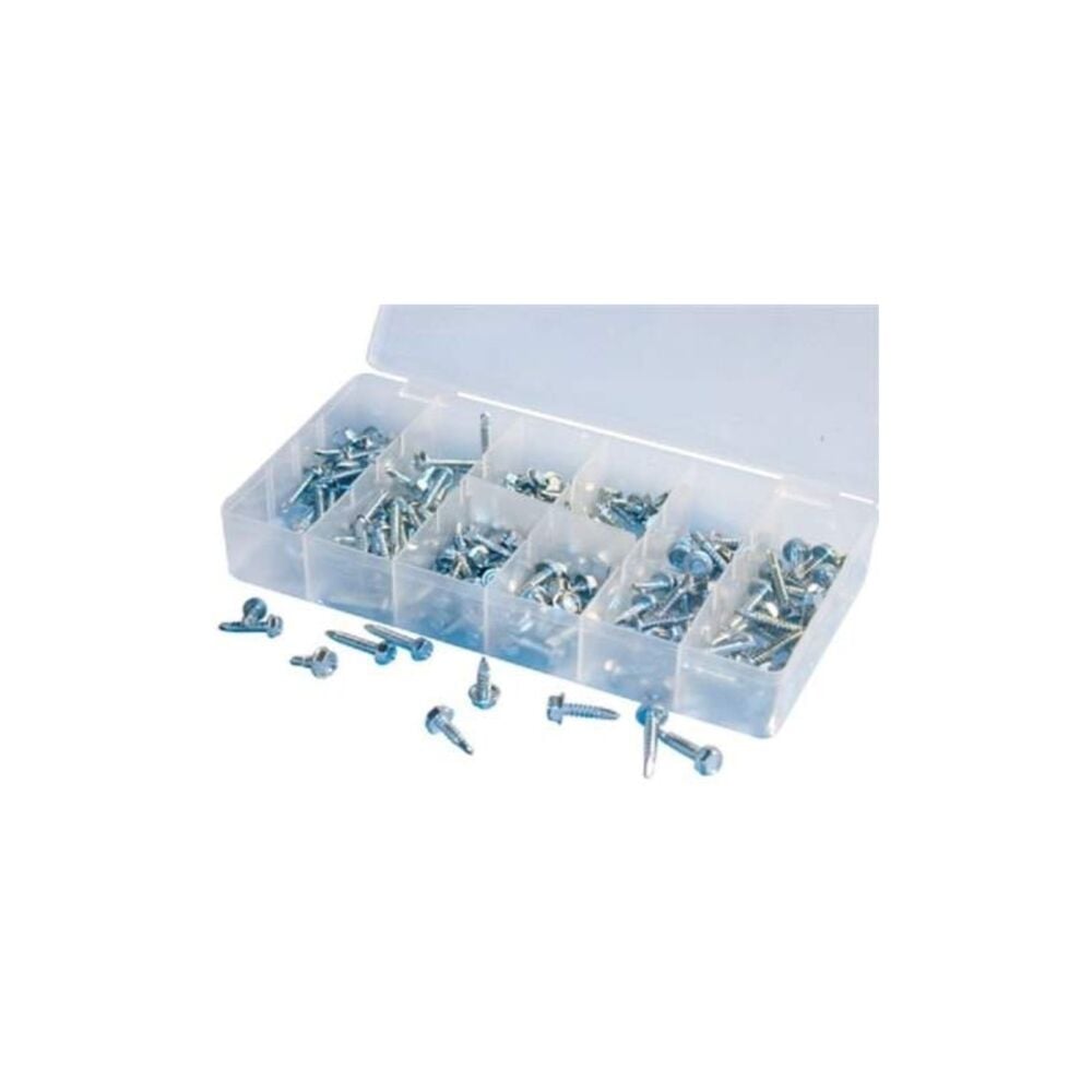 image of 200 Piece Sheet Metal Screw Kit