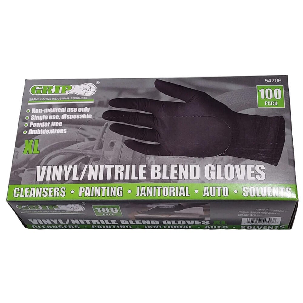 image of Nitrile Vinyl Gloves- XL, 100 pk