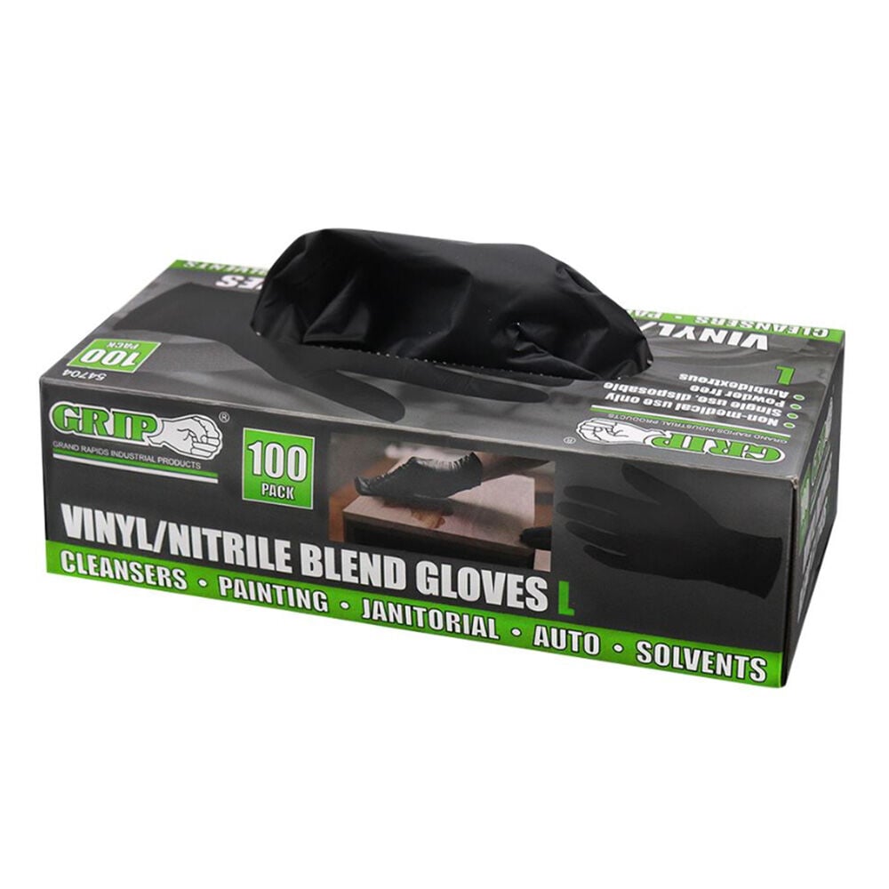 image of Nitrile Vinyl Gloves- XL, 100 pk