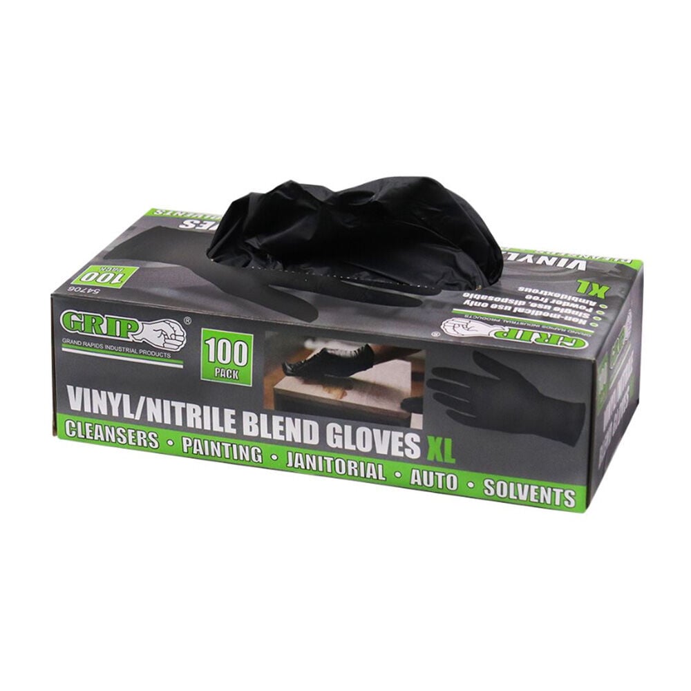 image of Nitrile Vinyl Gloves- XL, 100 pk