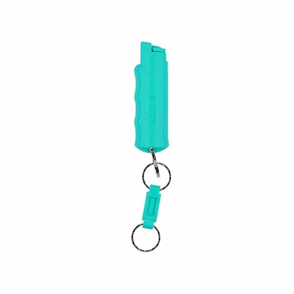 image of Red Keychain Pepper Spray with Quick Release Key Ring, Mint