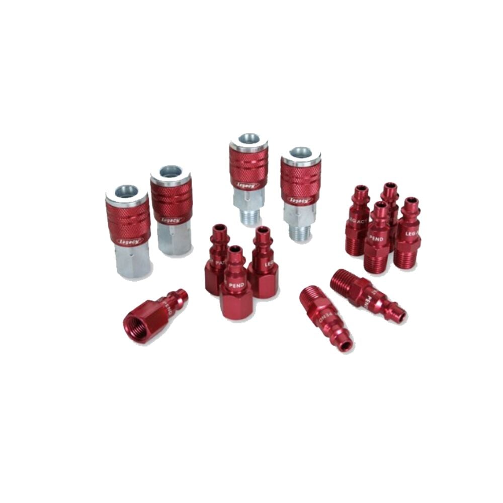 image of Type D Red Coupler and Plug Kit, 1/4 in, 14 Piece