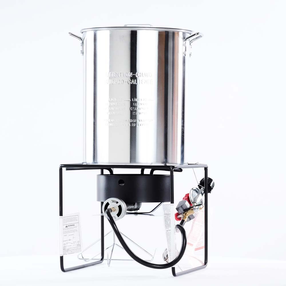 image of Aluminum Turkey Frying Cooker Package, 29 qt