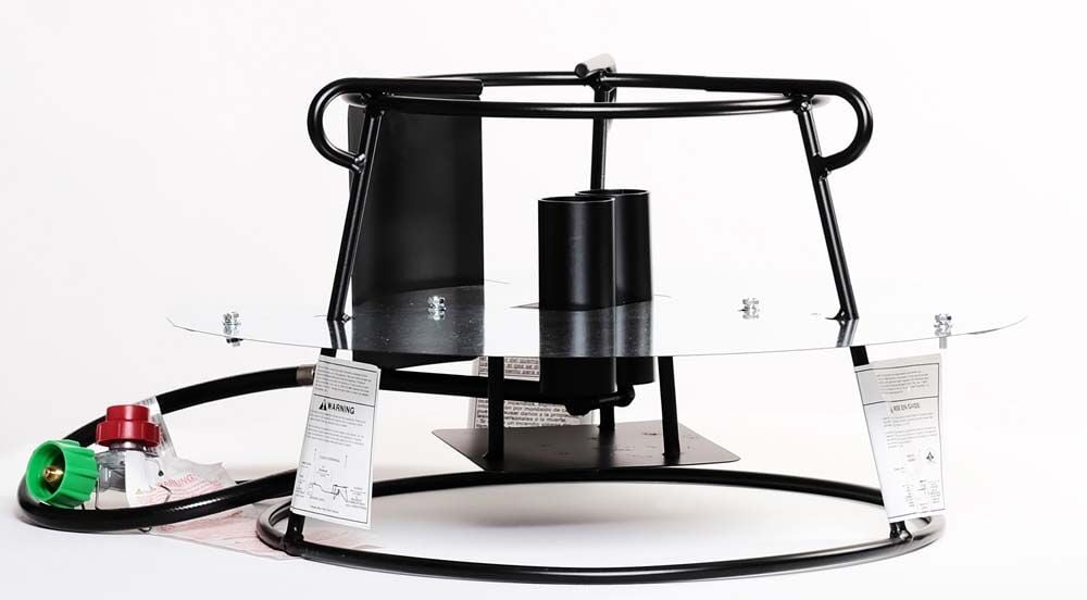 image of Steel Portable Propane Outdoor Double Jet Cooker Package, 12 in