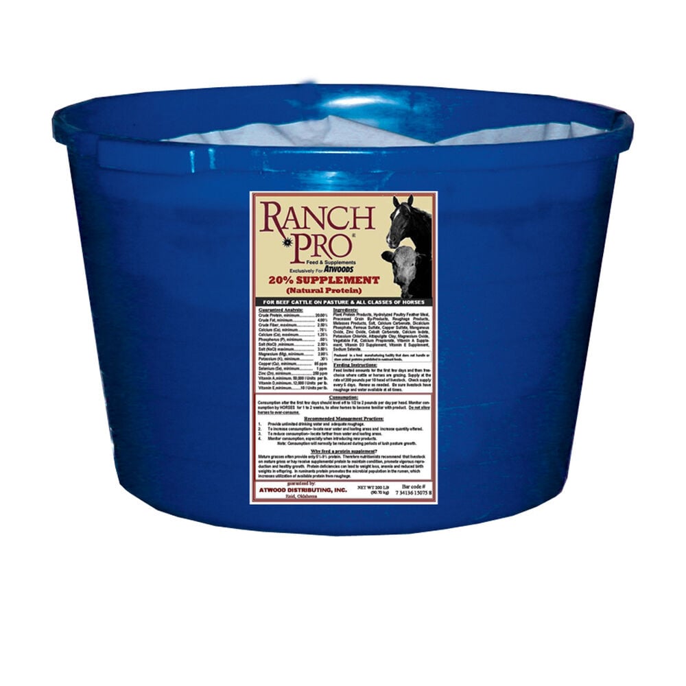 image of 20% Supplement Tub, 200 lbs