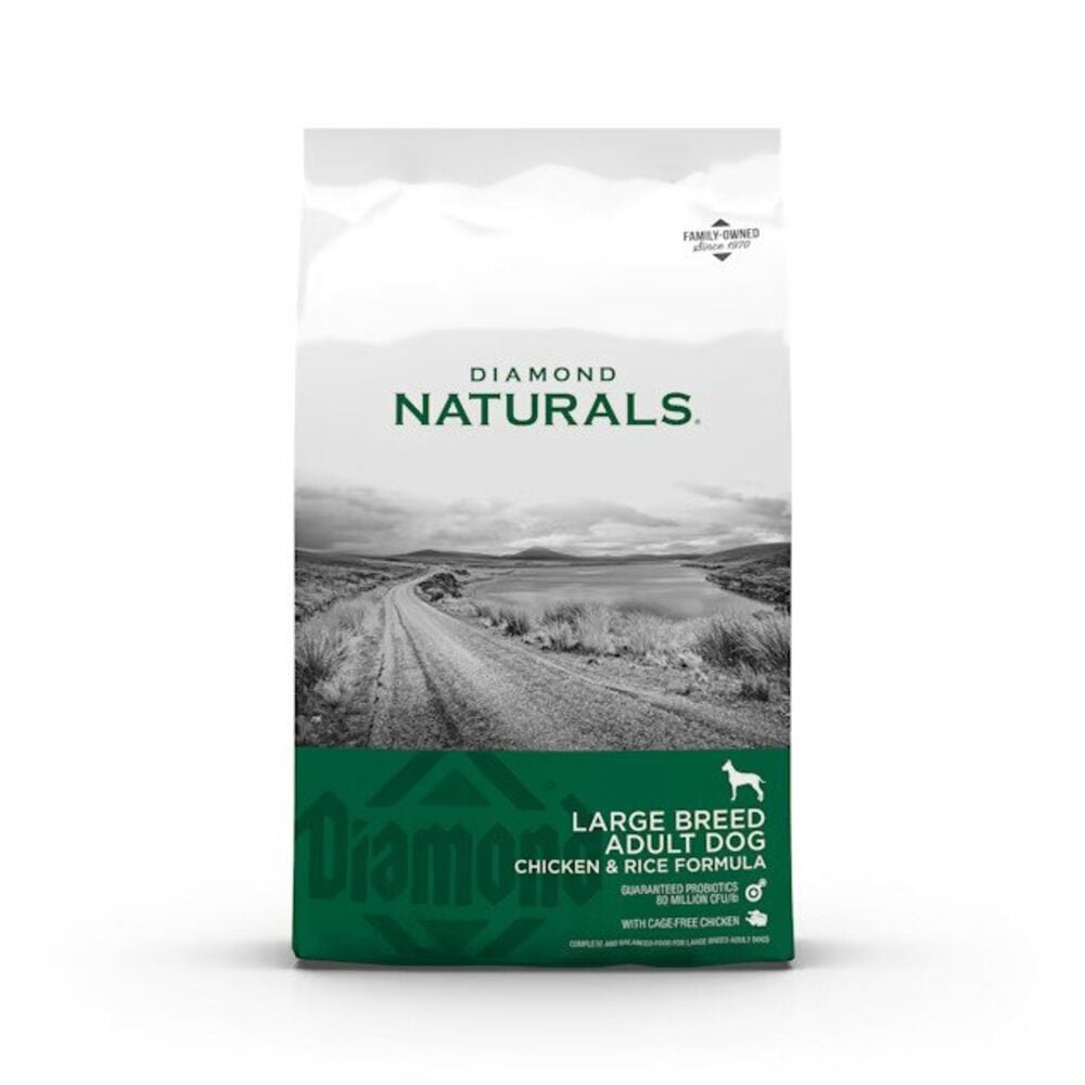 image of Large Breed Adult Chicken and Rice Dog Food, 40 lbs