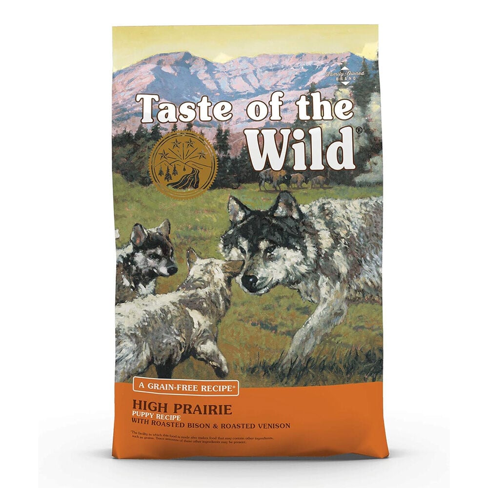 image of Taste of the Wild Dry Puppy Food- High Prairie, Grain-Free, Roasted Bison and Venison , 14 lb