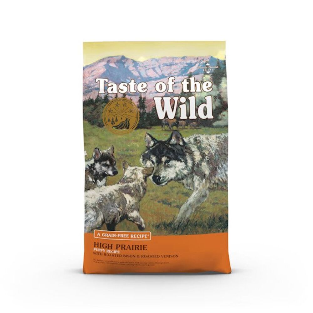 image of Taste of the Wild Dry Puppy Food- High Prairie, Grain-Free, Roasted Bison and Venison , 28 lb