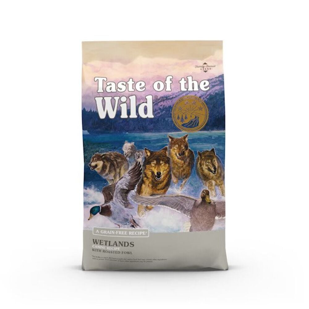 image of Taste of the Wild Dry  Dog Food- Wetlands, Grain Free, Fowl in Gravy, 28 lb