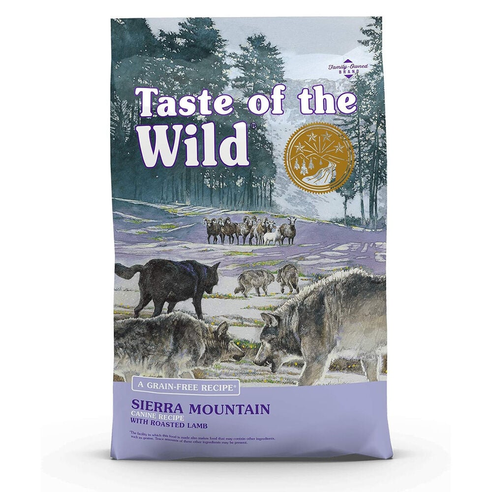 image of Taste of the Wild Dry Dog Food- Sierra Mountain, Grain-Free, Roasted Lamb, 5 lb