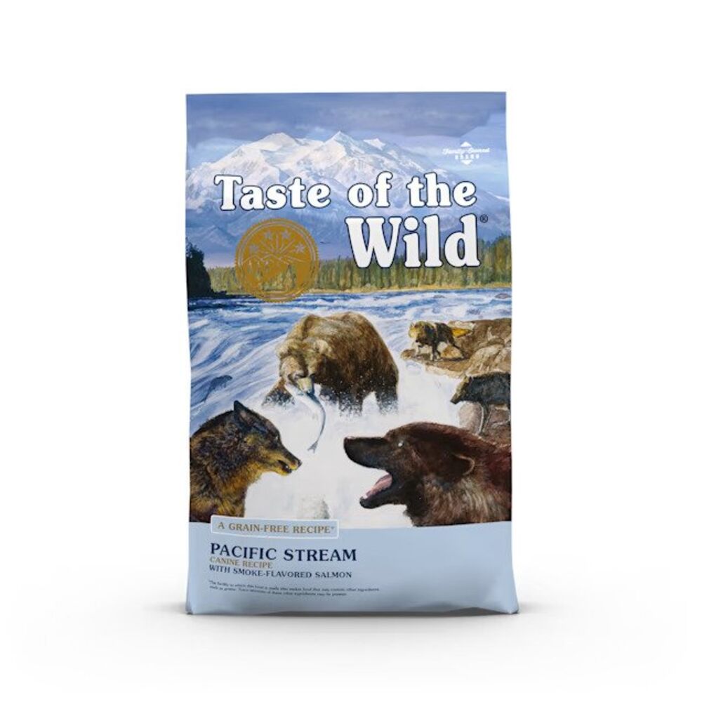 image of Taste of the Wild Dry Dog Food- Pacific Stream, Grain-Free, Smoke-Flavored Salmon, 28 lb