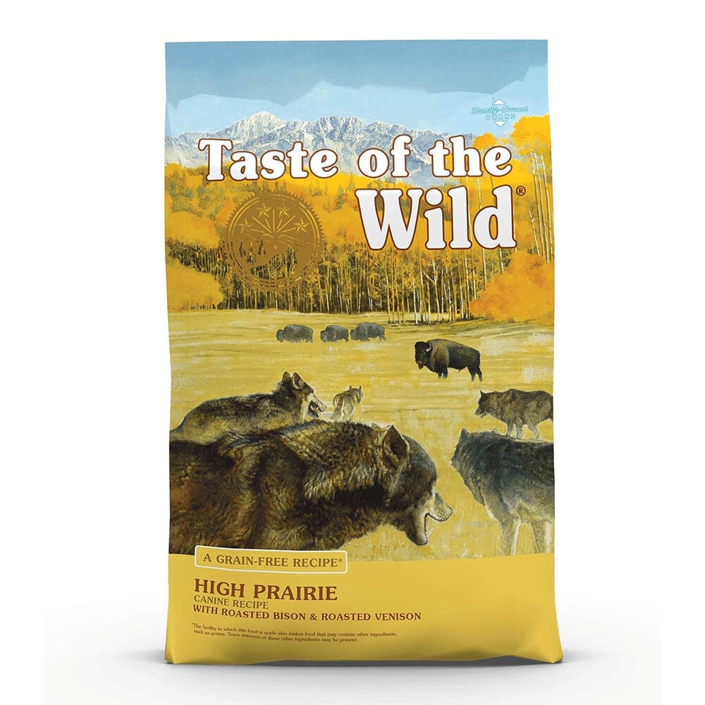 image of Taste of the Wild Dry Dog Food- High Prairie, Grain-Free, Roasted Bison and Venison, 5 lb