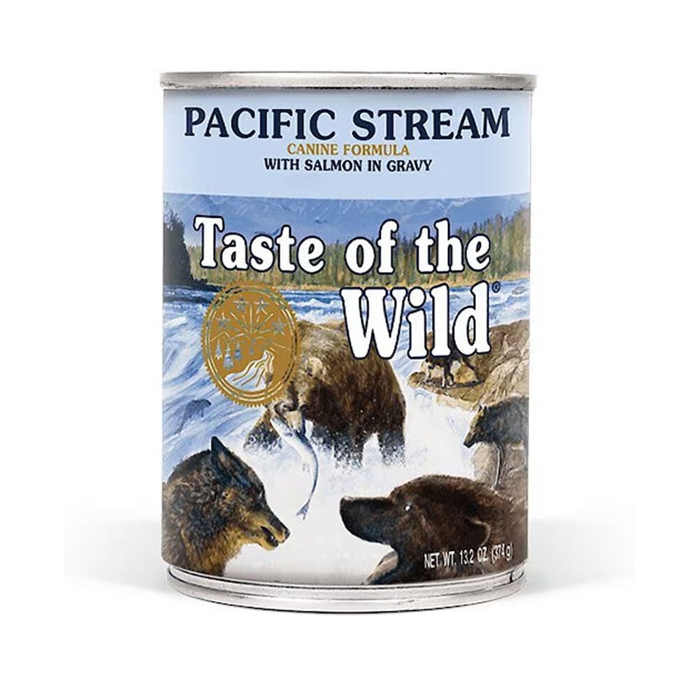 image of Taste of the Wild Wet Dog Food- Wild Pacific, Grain Free, Salmon in Gravy, 13.2 oz