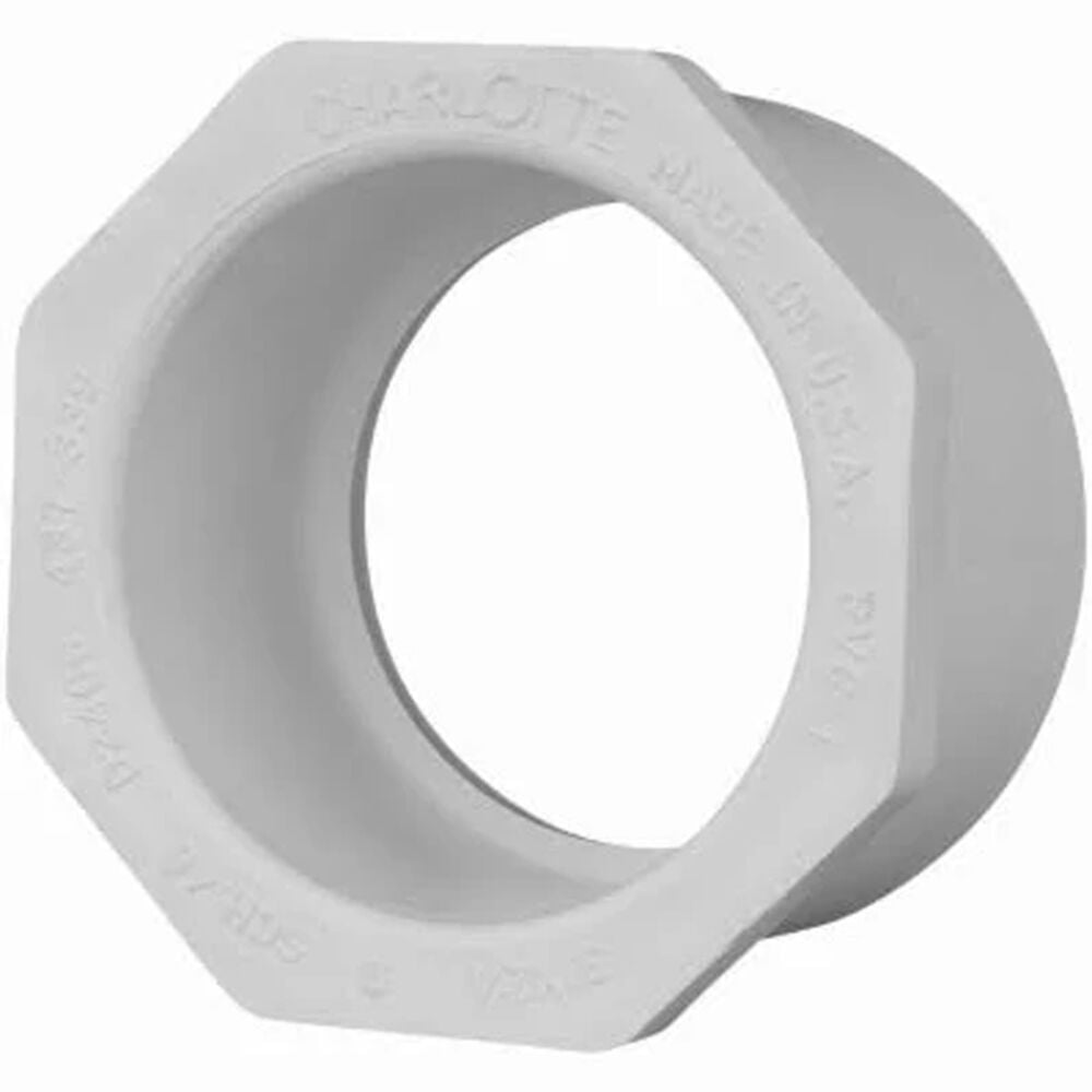 image of Plastic Valve Slip x Slip Bushing, 3/4-Inch x 1/2-Inch
