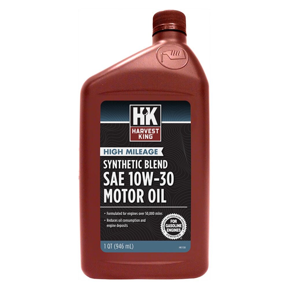 image of High Mileage Synthetic Blend SAE 10W30 Motor Oil, 1 Qt