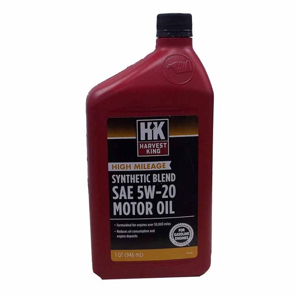 image of High Mileage Synthetic Blend SAE 5W20 Motor Oil, 1 Qt