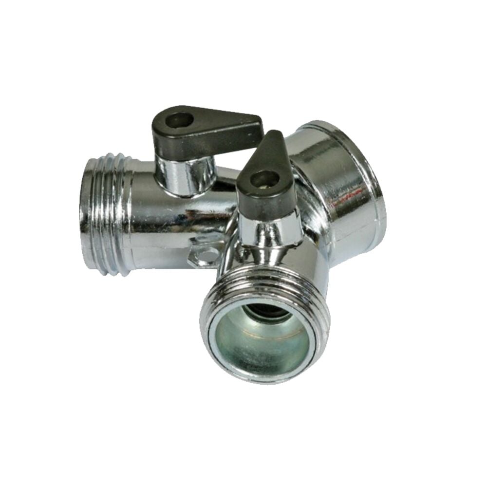 image of Metal Garden Hose Y Valve