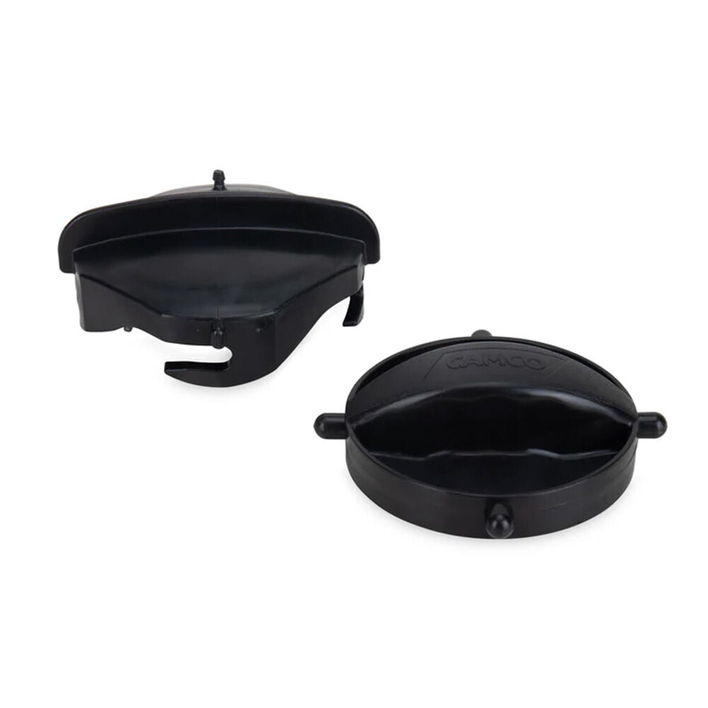 image of Black Plastic Sewer Hose Storage Caps, 2 pk