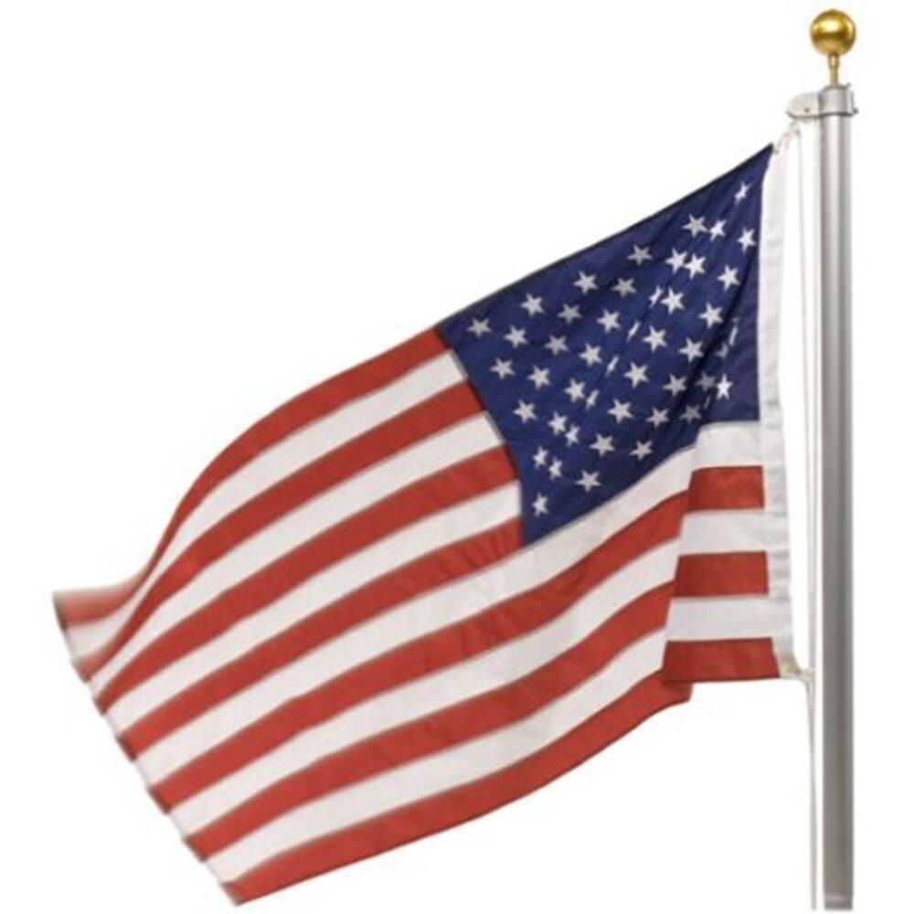 image of American Flag, Nylon, Inground Aluminum Kit