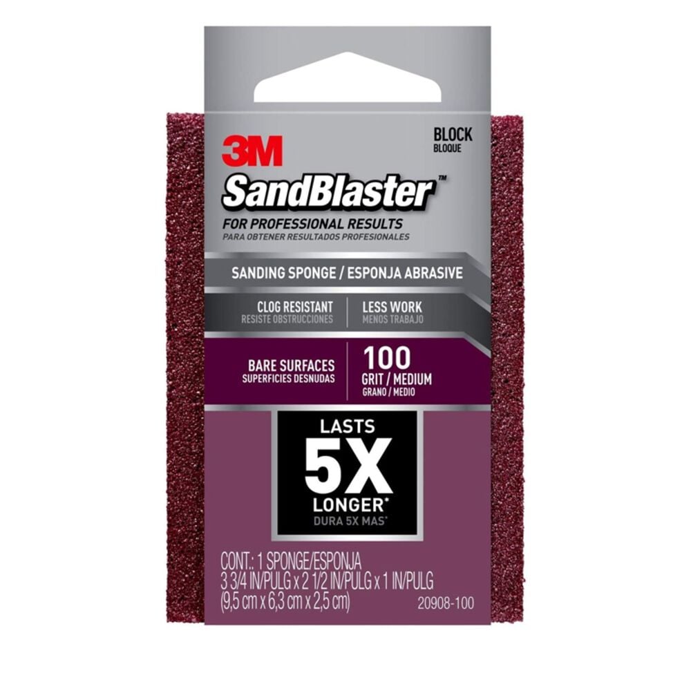 image of SandBlaster Bare Surfaces Sponge, 100-Grit