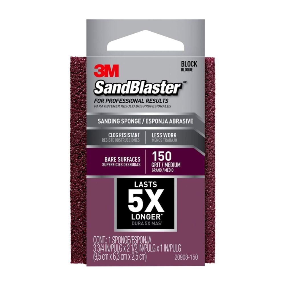 image of SandBlaster Bare Surfaces Sponge, 150-Grit