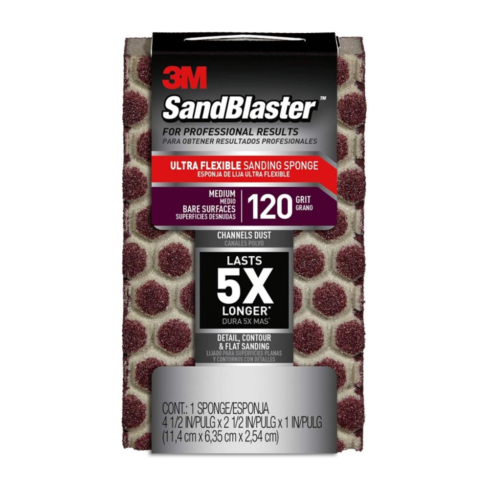 image of 120 Grit SandBlaster Ultra Flexible Sanding Sponge