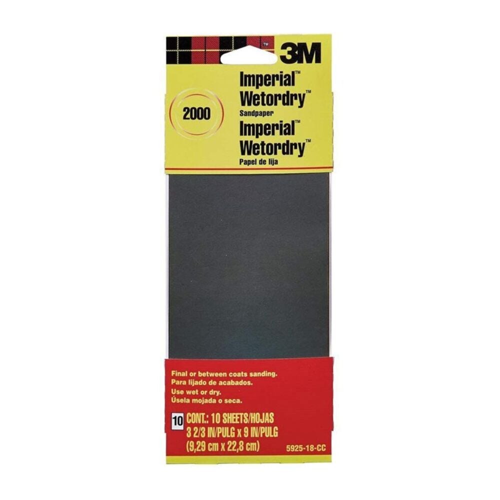 image of 3-2/3 in. x 9 in. 2000 Grit Sandpaper (10 Sheets-Pack)