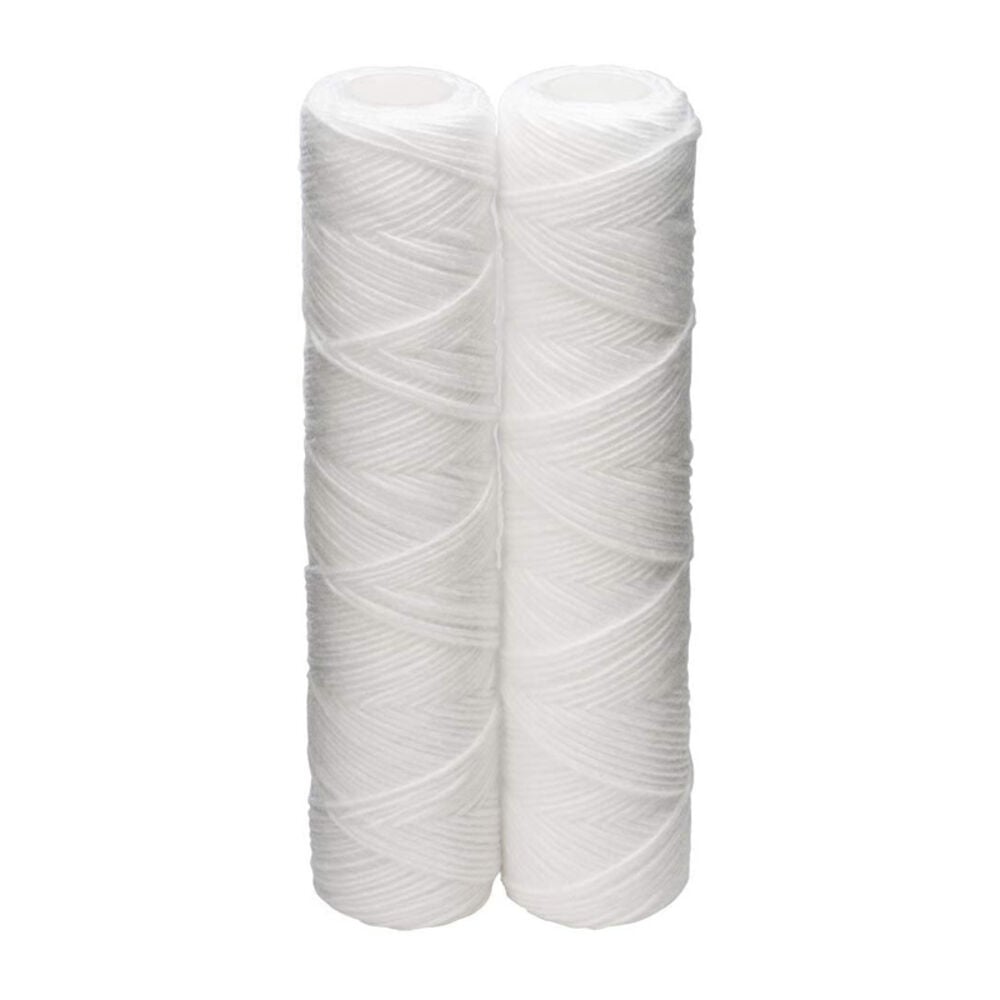 image of CW-F Sediment Replacement Cartridge Polypropylene Cord-Wound, 10 Micron, 12,000 Gallon Capacity, 2-Pack
