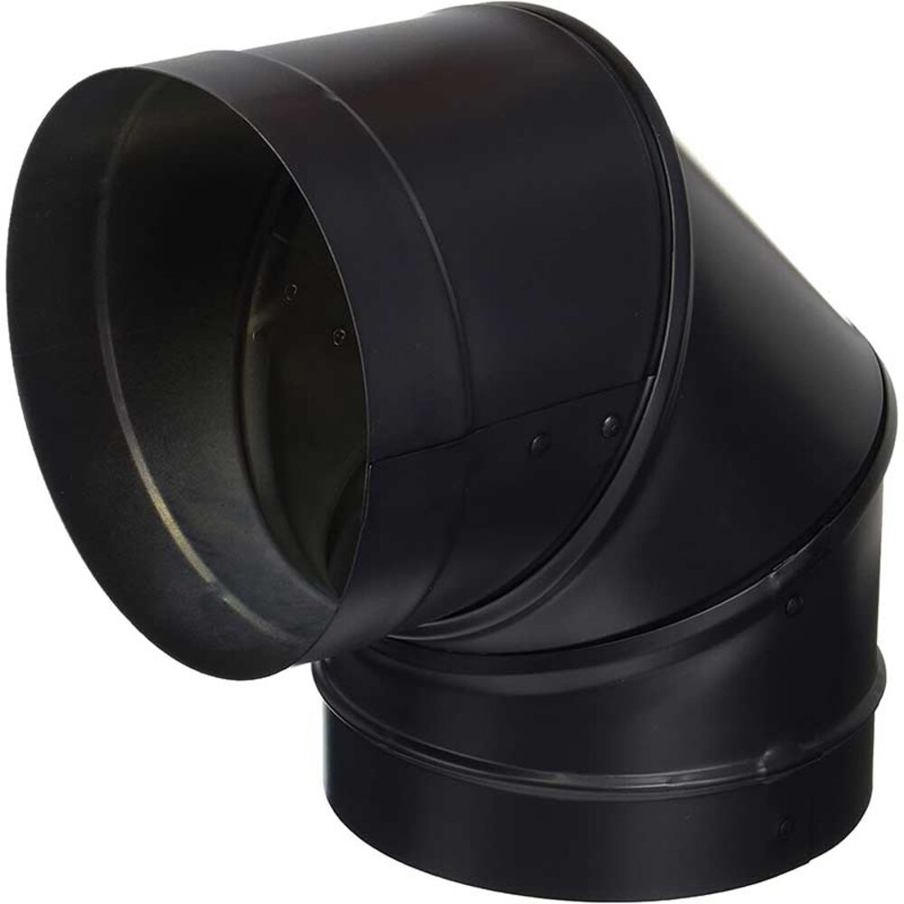 image of 6-in Black 90 degree Elbow
