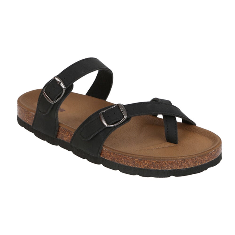 image of Women's Anya Cork Sandal, Obsidian