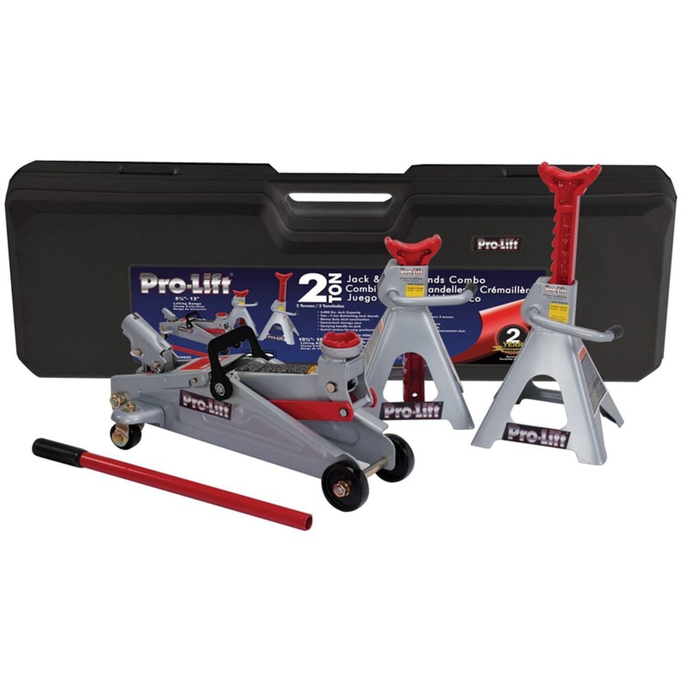 image of 2 Ton Floor Jack and Stand Combo