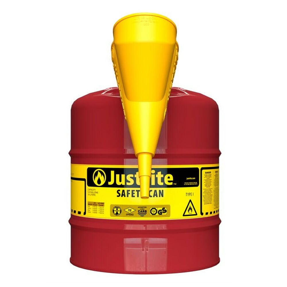 image of 5 gal Red Type I Safety Can with Funnel