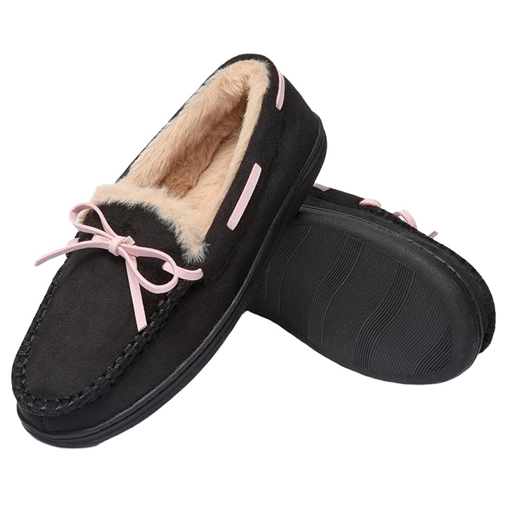 image of Women's Microsuede Moccasin Slippers