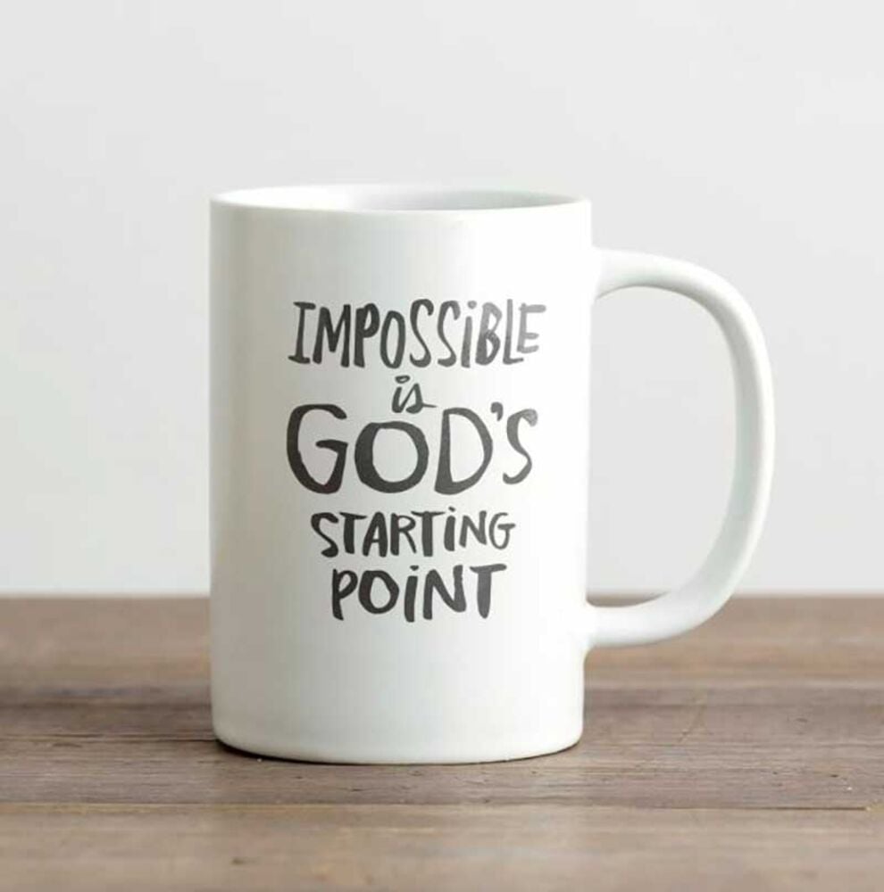 image of God's Starting Point' True and Write Mug