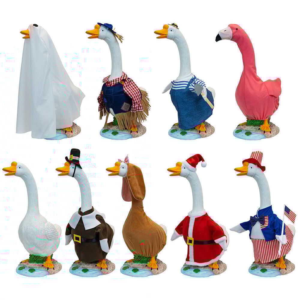 image of Porch Goose with All Seasons Outfits