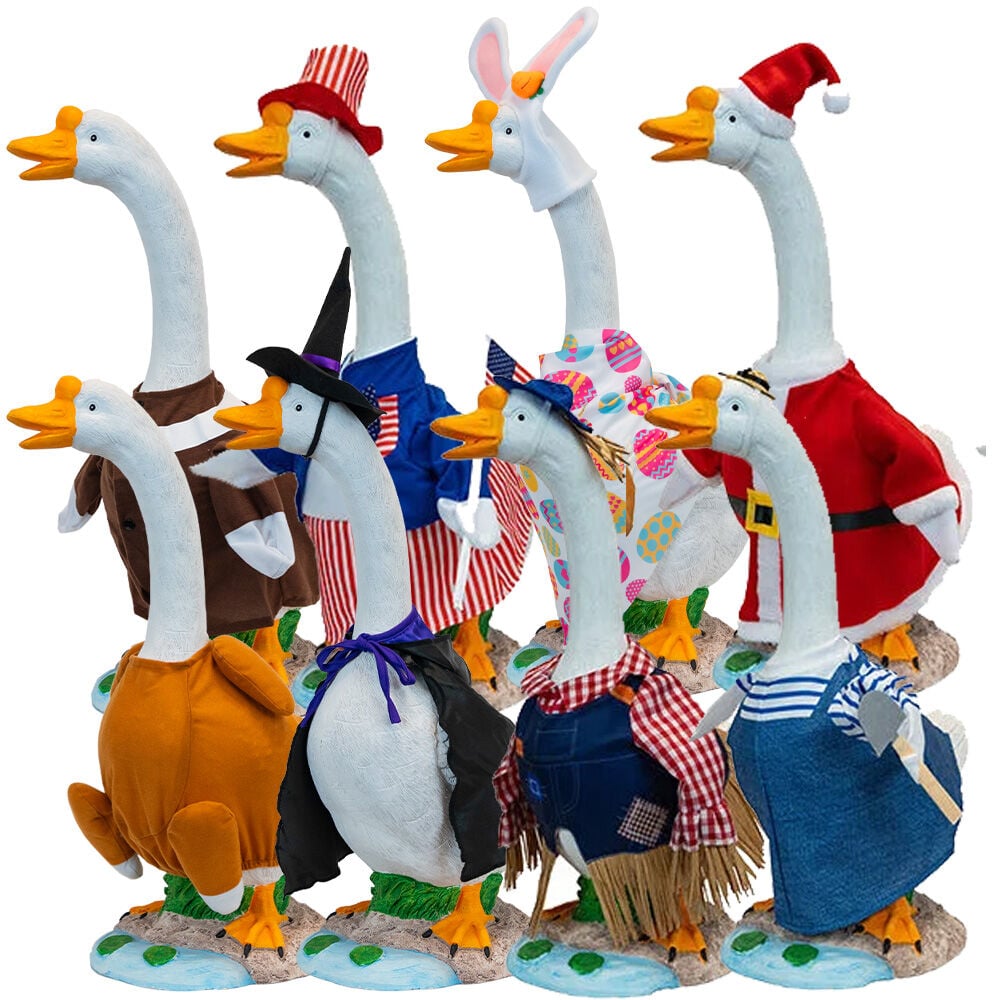 image of Porch Goose with All Seasons Outfits