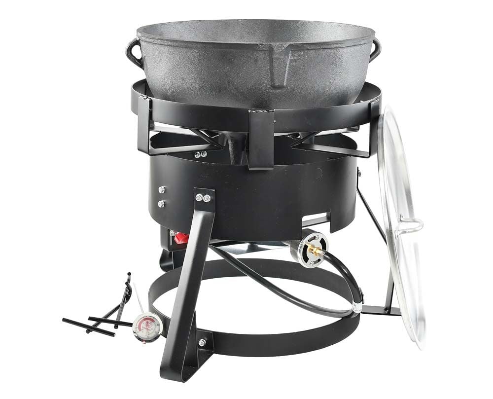 image of Cast Iron Jambalaya Pot & Cooker Package, 5 gal