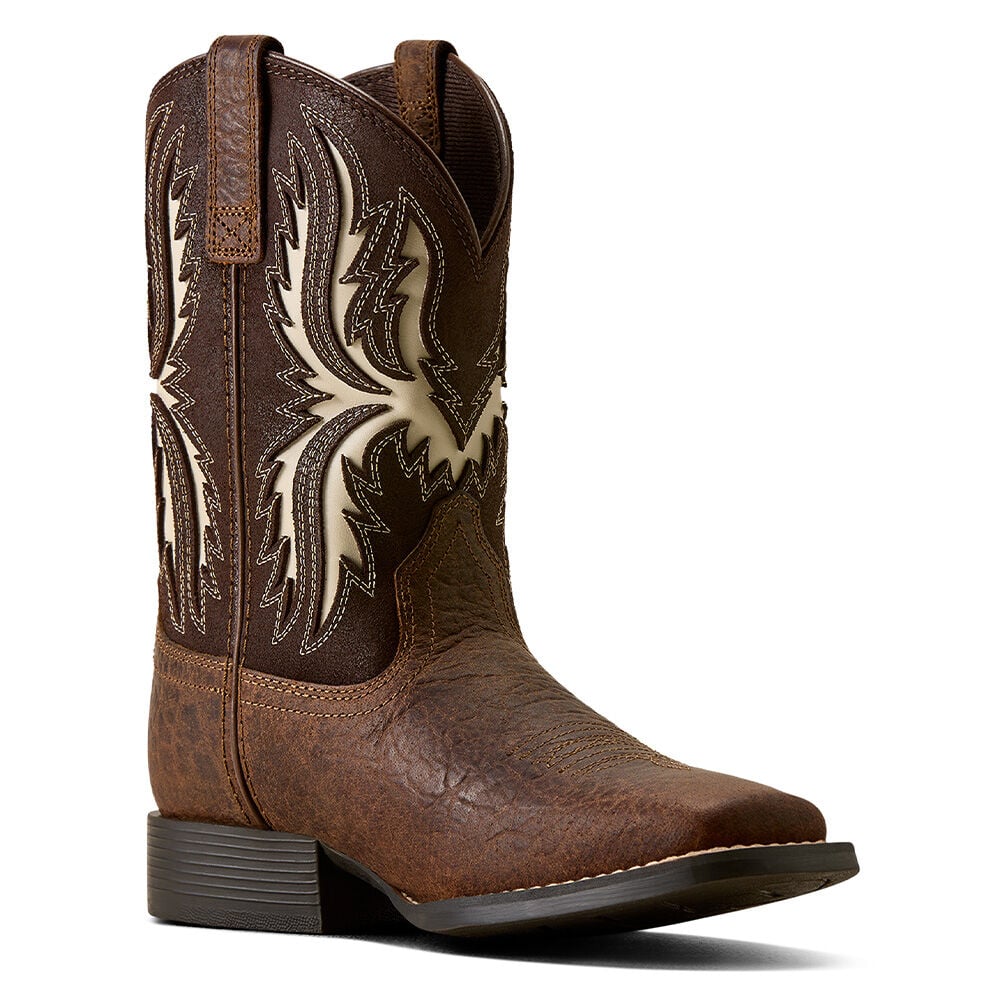 image of Kids' Driftwood Wide Square Toe Western Boot